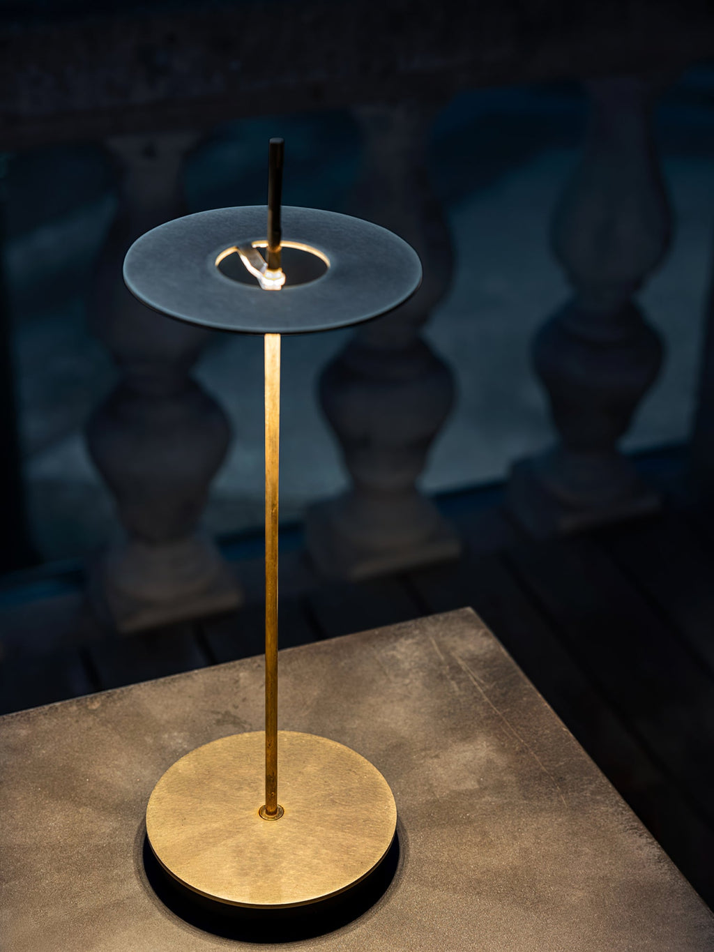 FENWICK RIVETED BRASS TABLE LANTERN