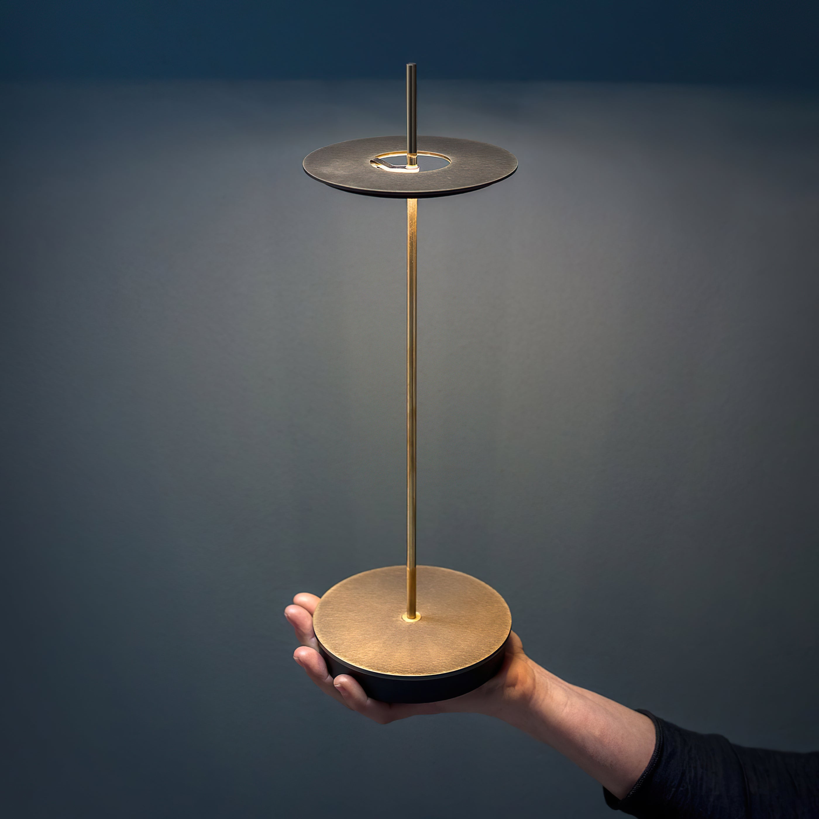 FENWICK RIVETED BRASS TABLE LANTERN