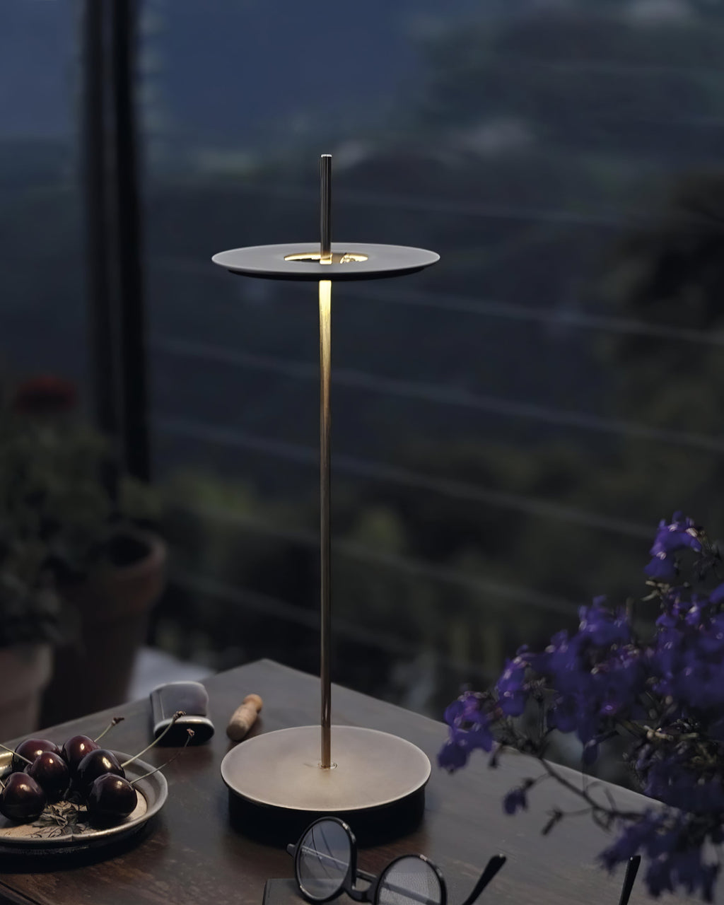 FENWICK RIVETED BRASS TABLE LANTERN