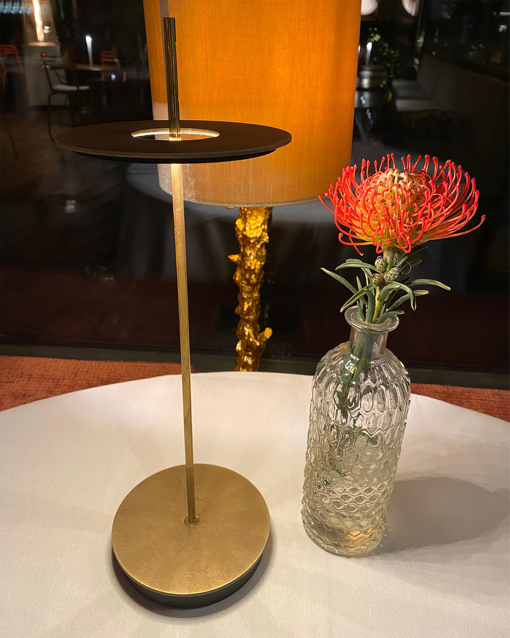 FENWICK RIVETED BRASS TABLE LANTERN
