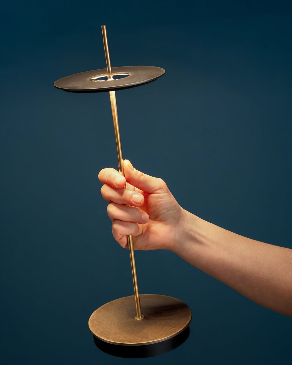 FENWICK RIVETED BRASS TABLE LANTERN