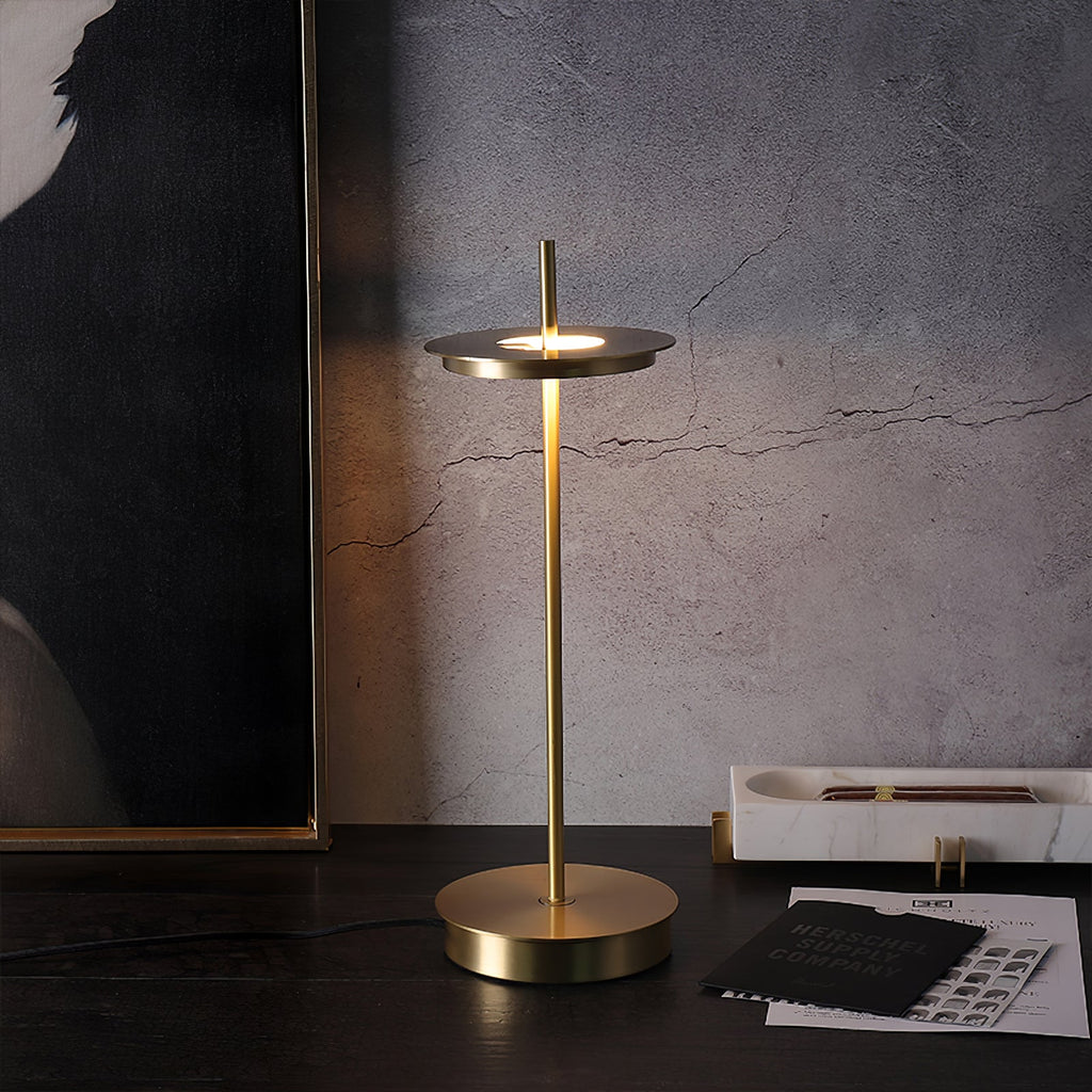 FENWICK RIVETED BRASS TABLE LANTERN