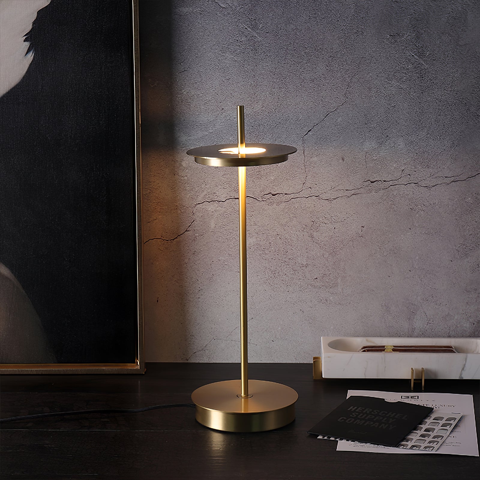 FENWICK RIVETED BRASS TABLE LANTERN