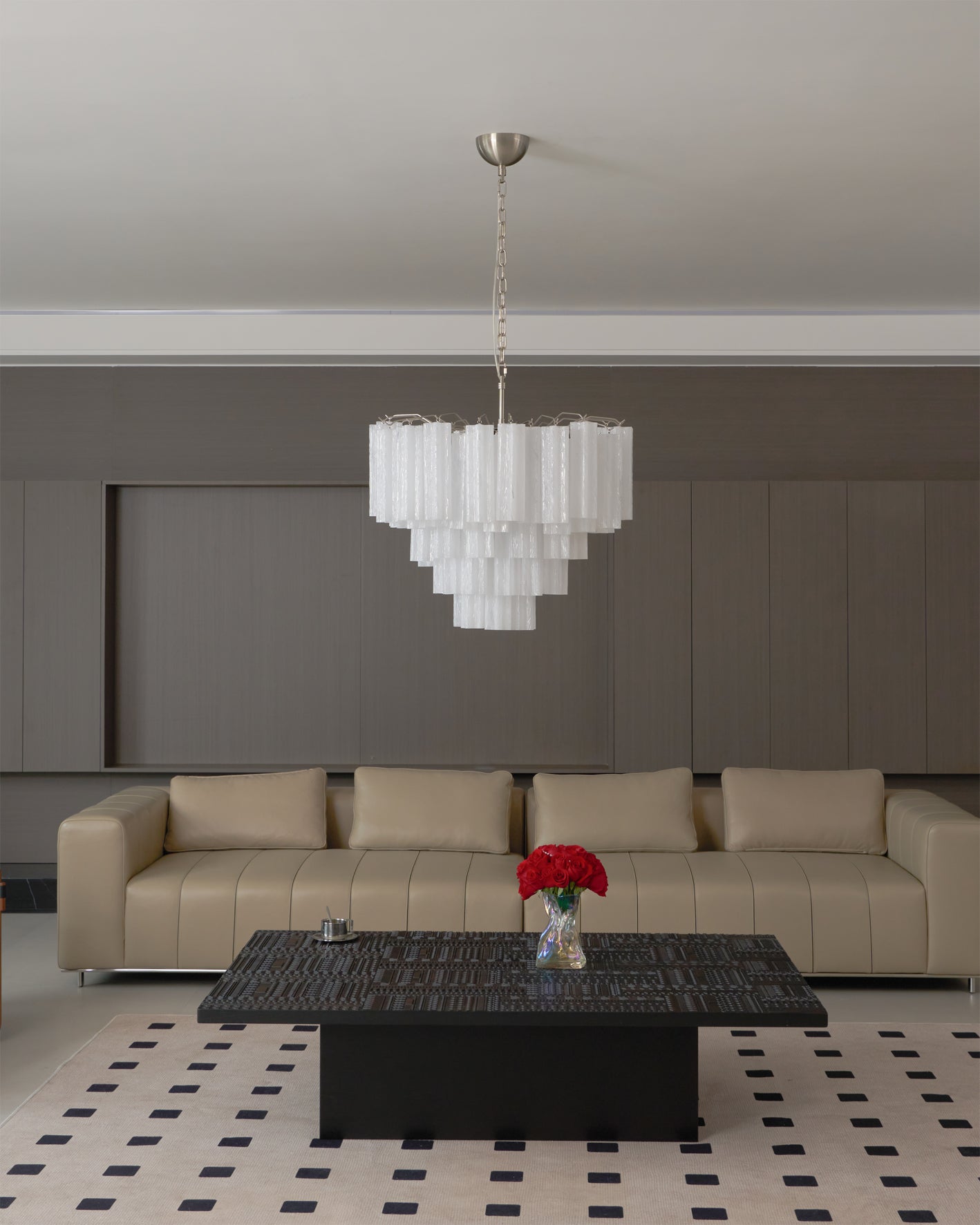 FROSTFALL CRYSTAL TUBE LIGHTING INSTALLATION