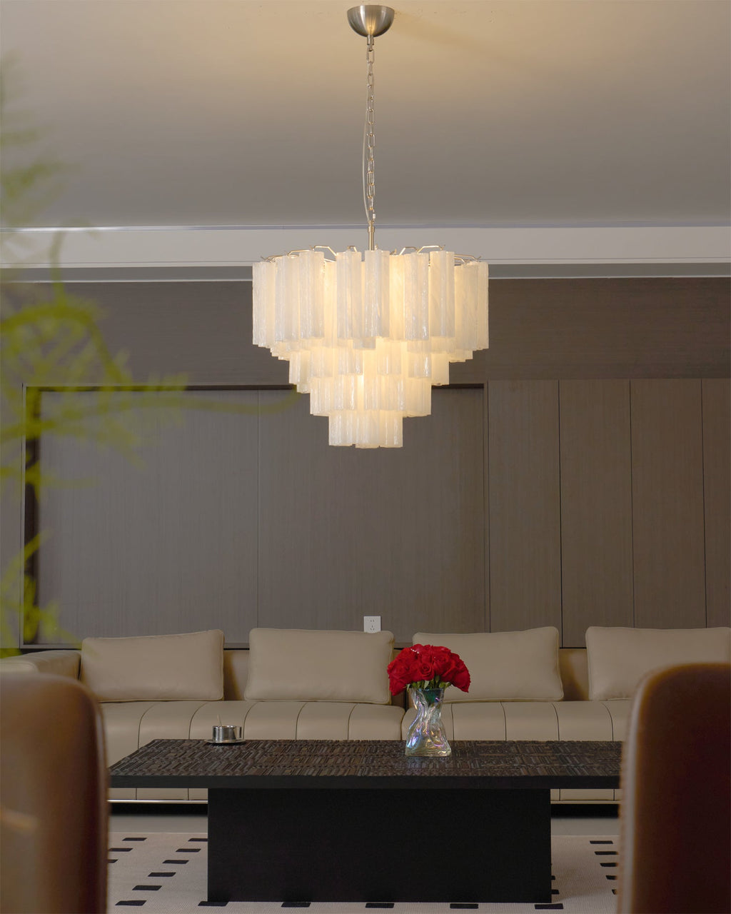 FROSTFALL CRYSTAL TUBE LIGHTING INSTALLATION