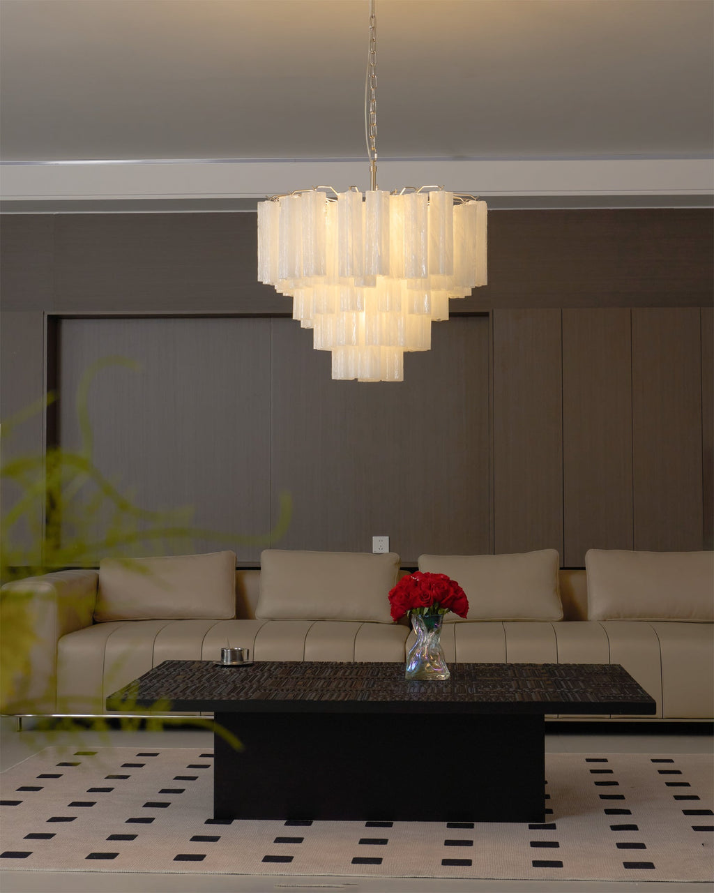 FROSTFALL CRYSTAL TUBE LIGHTING INSTALLATION