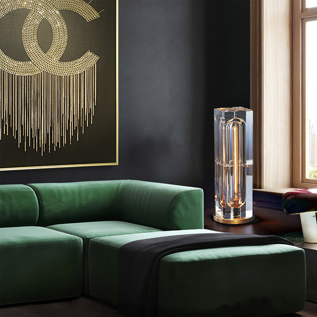WINTHROP CRYSTAL GLOBE TABLE LAMP