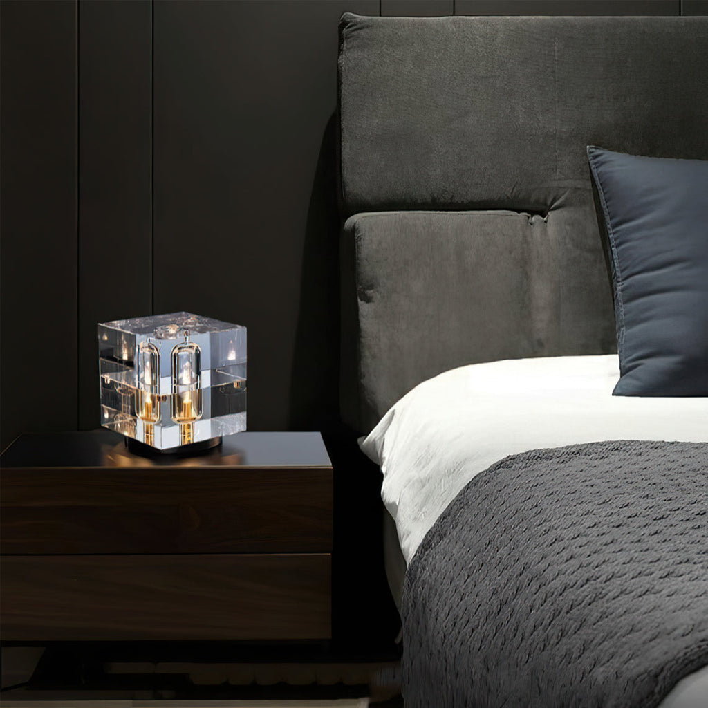 WINTHROP CRYSTAL GLOBE TABLE LAMP