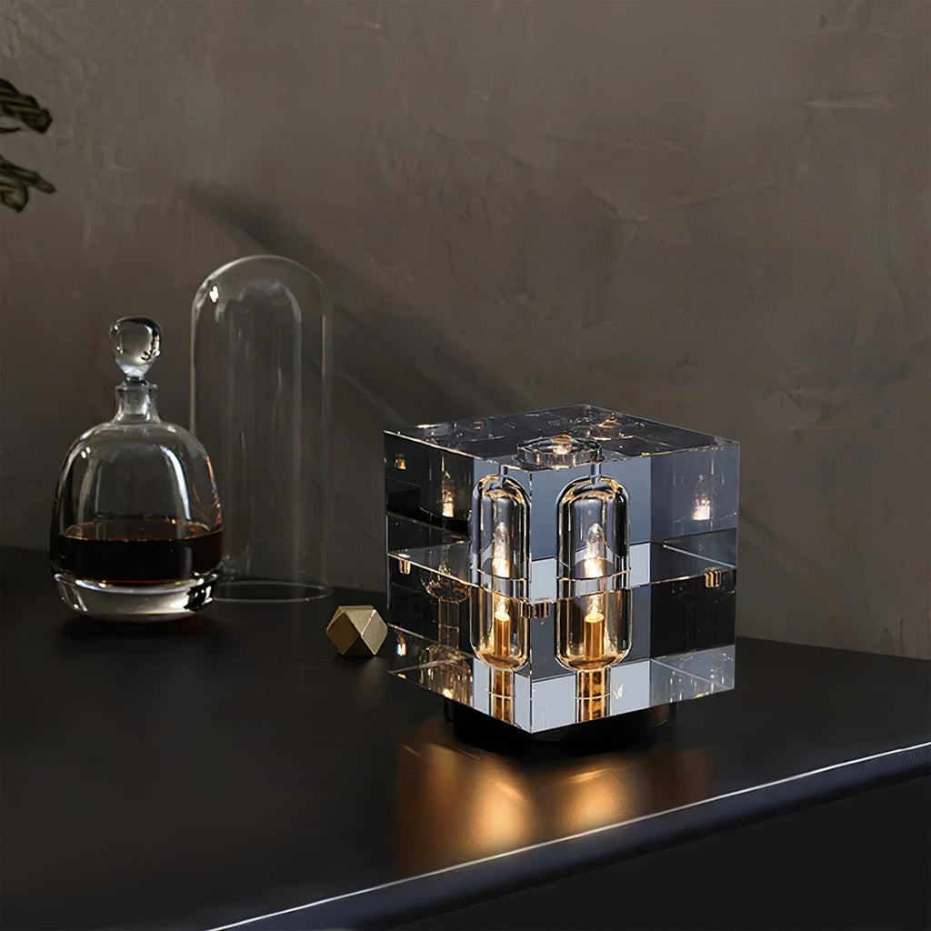 WINTHROP CRYSTAL GLOBE TABLE LAMP