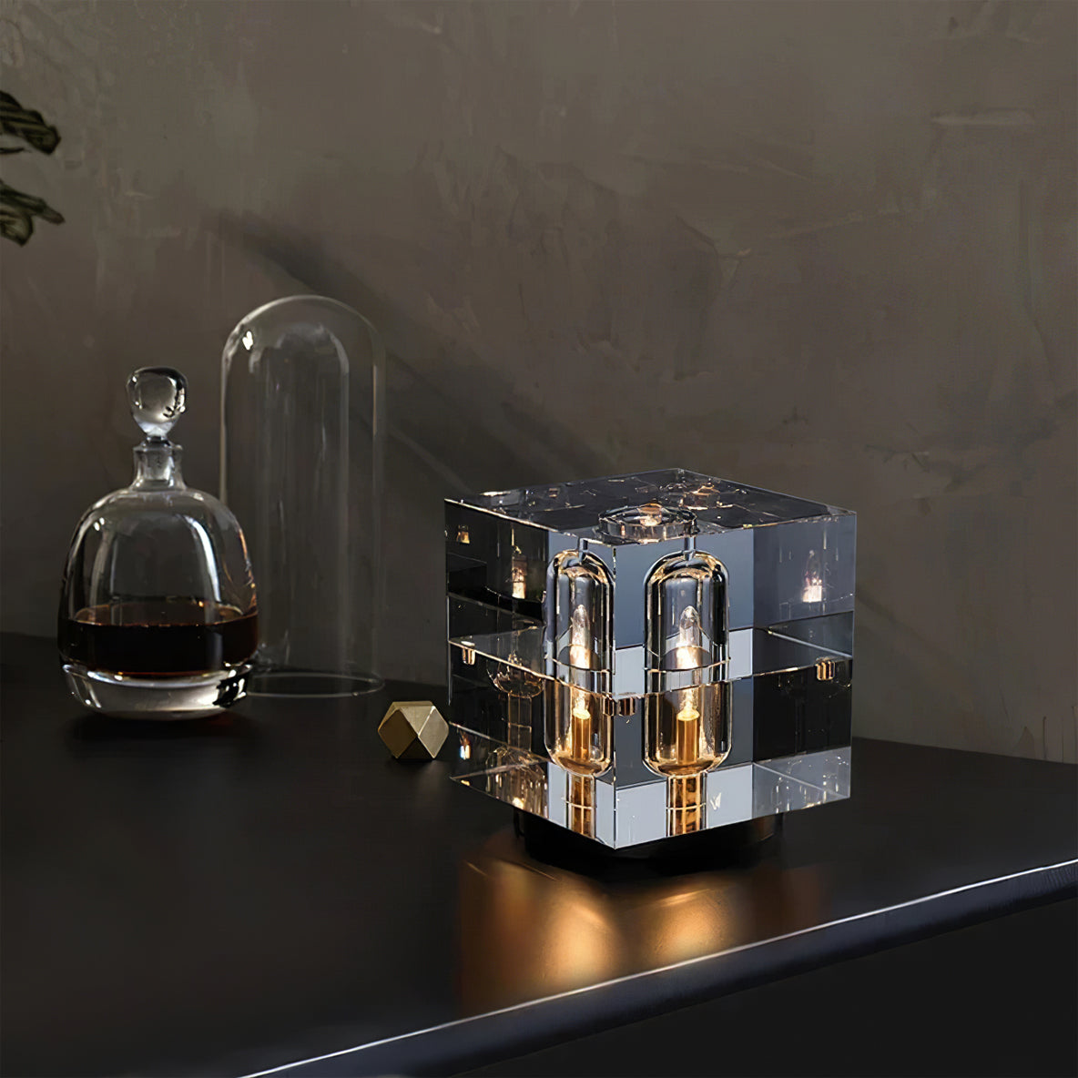 WINTHROP CRYSTAL GLOBE TABLE LAMP