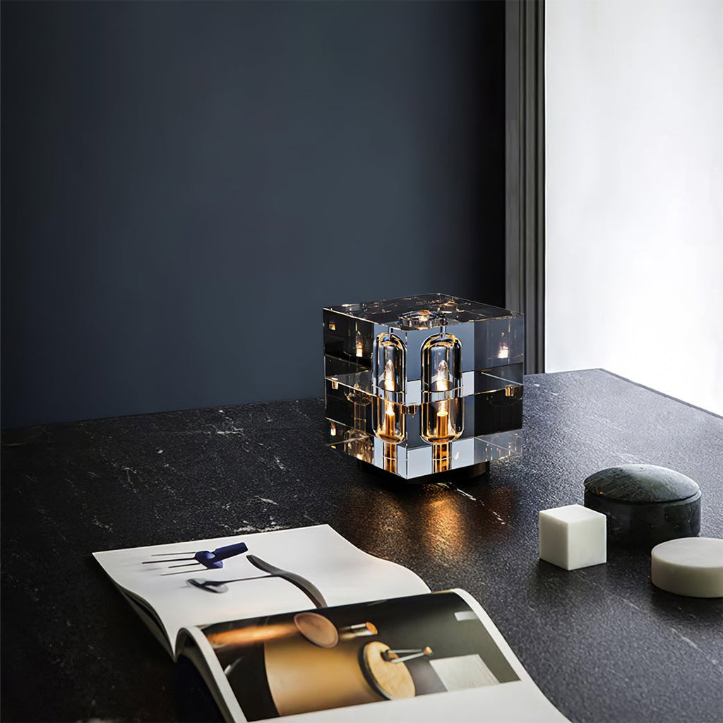 WINTHROP CRYSTAL GLOBE TABLE LAMP