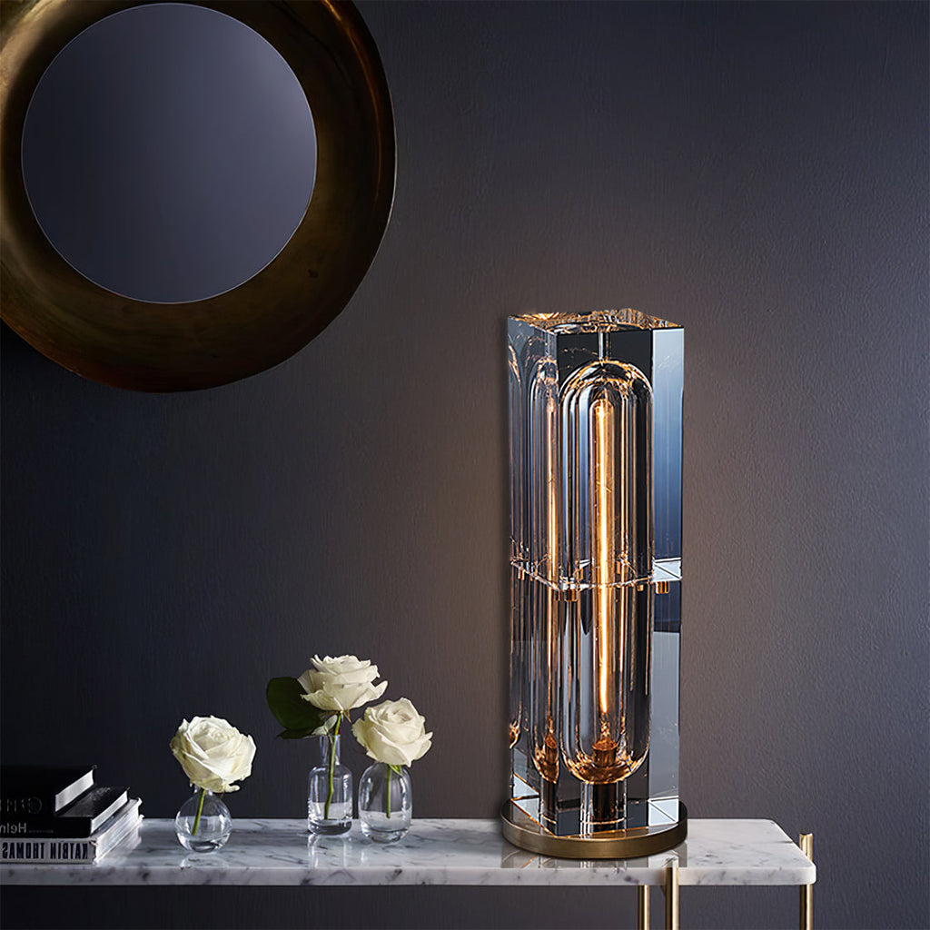 WINTHROP CRYSTAL GLOBE TABLE LAMP