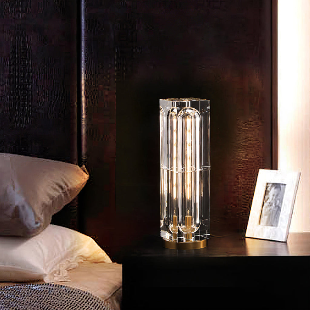 WINTHROP CRYSTAL GLOBE TABLE LAMP