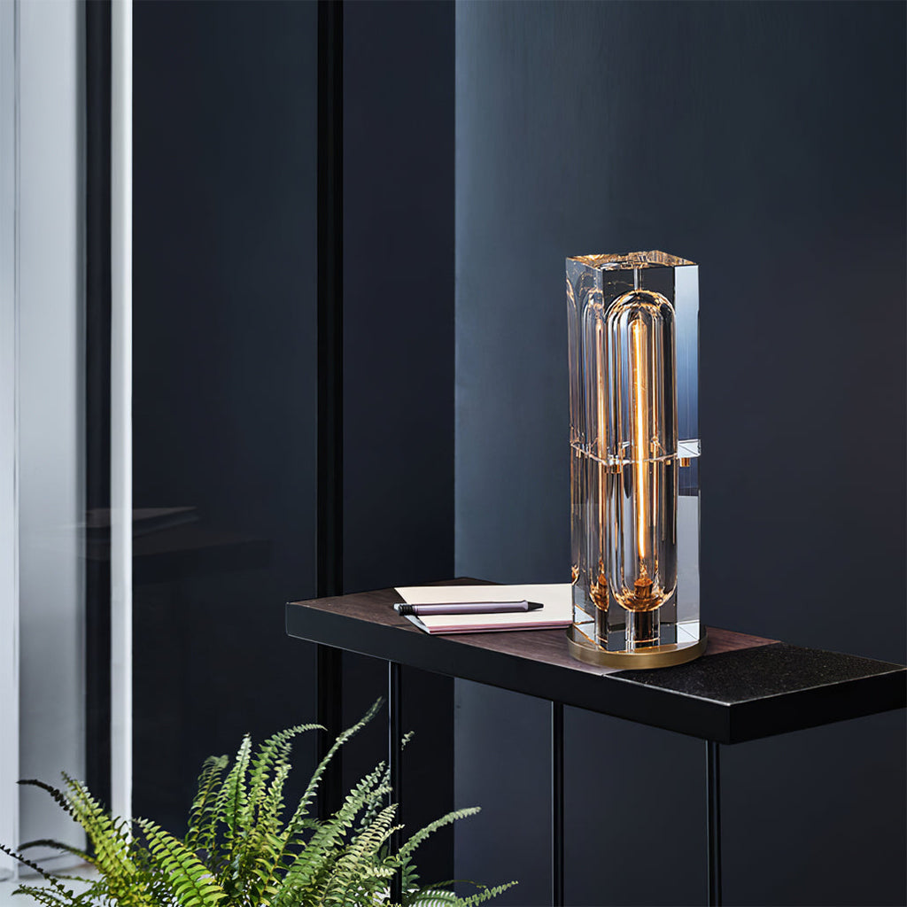WINTHROP CRYSTAL GLOBE TABLE LAMP