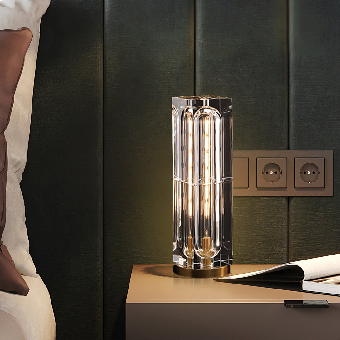 WINTHROP CRYSTAL GLOBE TABLE LAMP