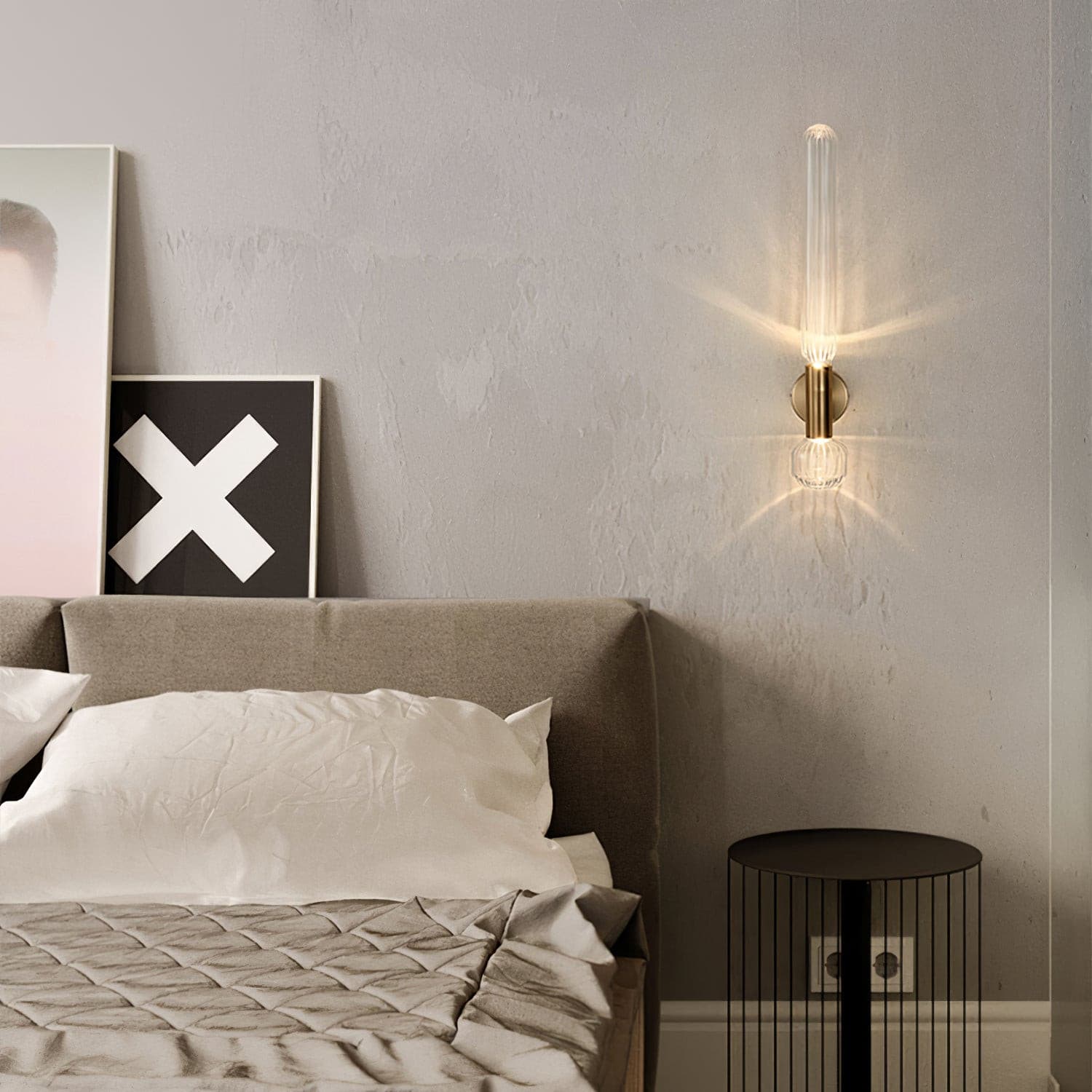 BRANFORD SCULPTED METAL WALL SCONCE
