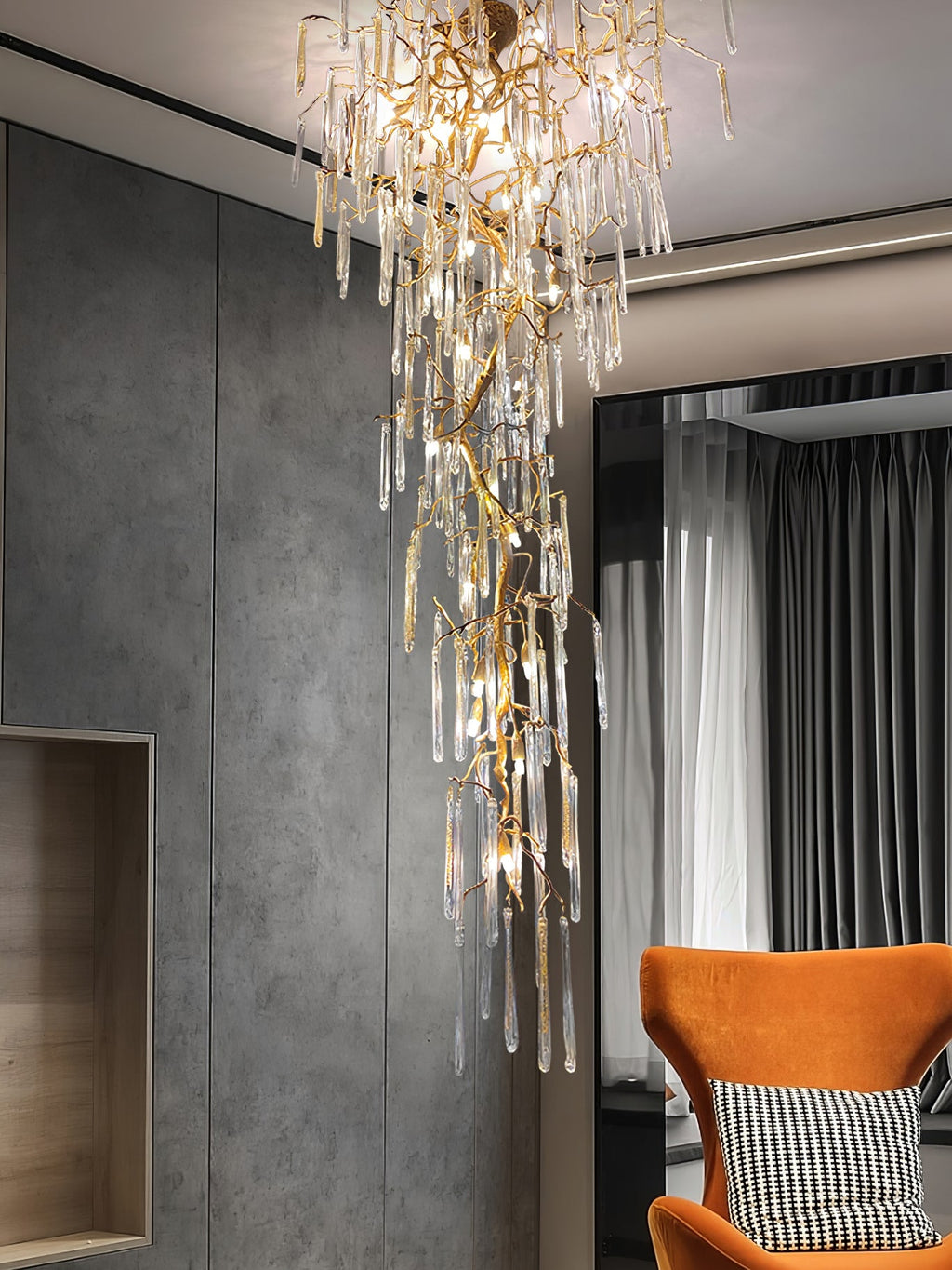CARISBROOKE CRYSTAL DROPLET CHANDELIER