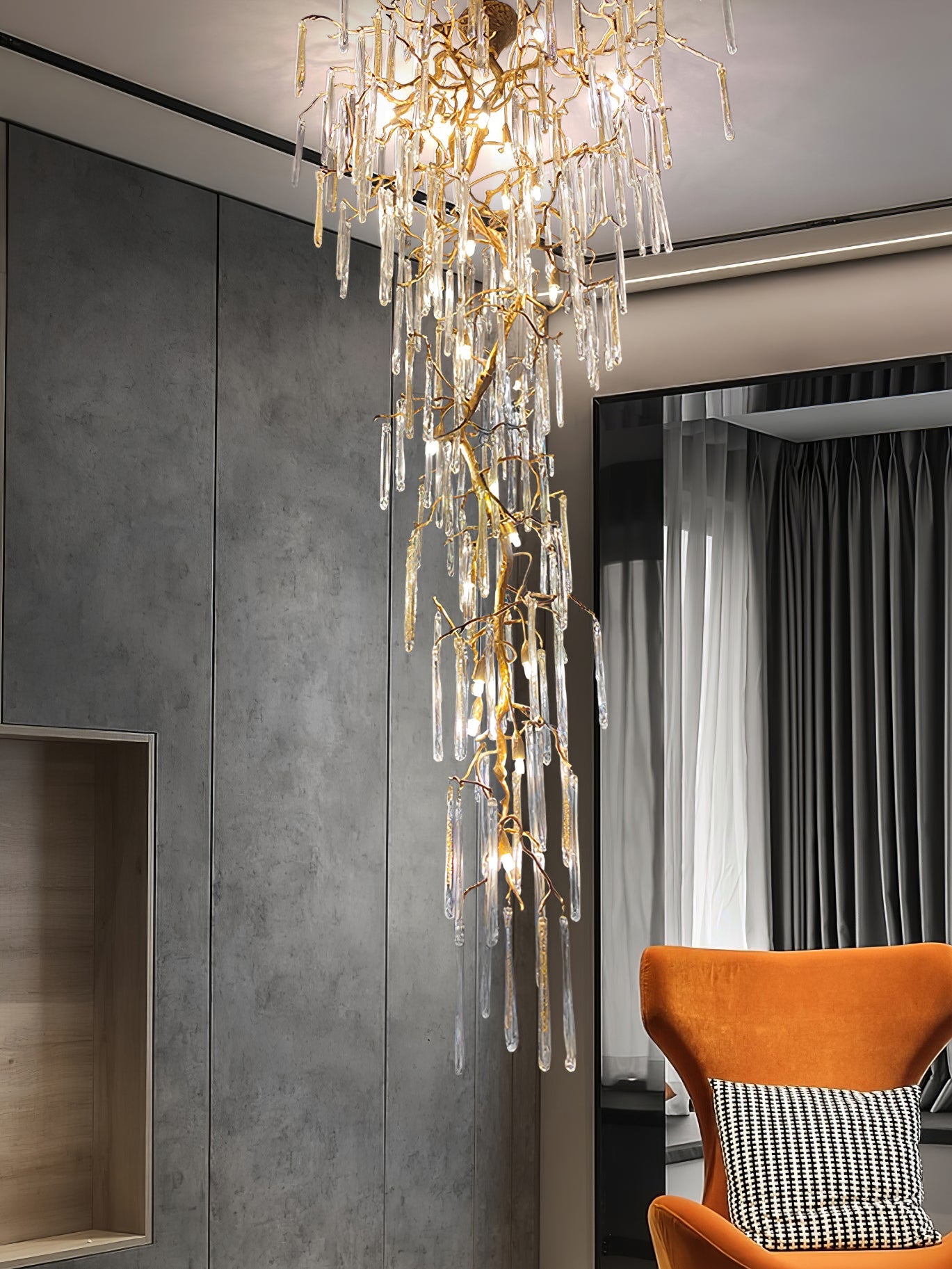 CARISBROOKE CRYSTAL DROPLET CHANDELIER