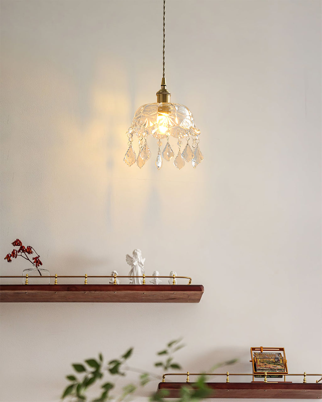 WINTHROP CRYSTAL DROPLET HANGING LANTERN