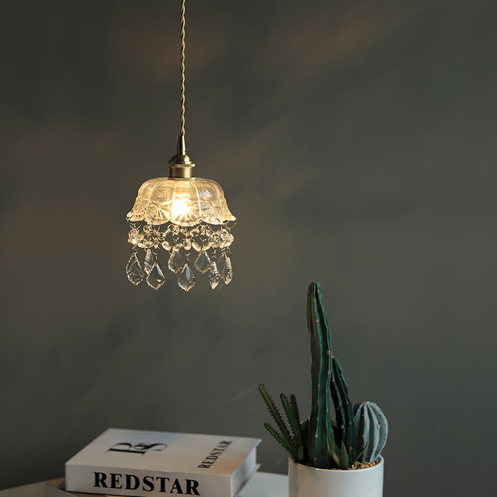 WINTHROP CRYSTAL DROPLET HANGING LANTERN
