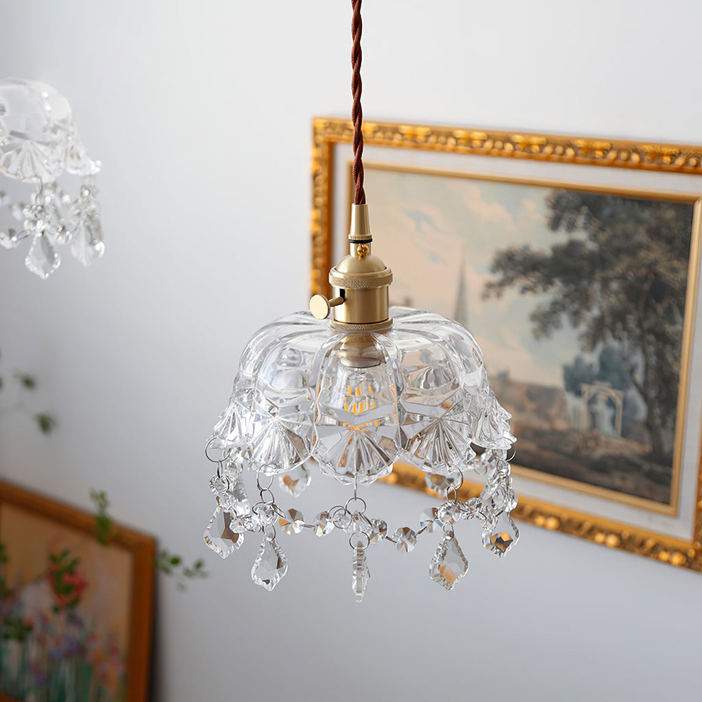 WINTHROP CRYSTAL DROPLET HANGING LANTERN