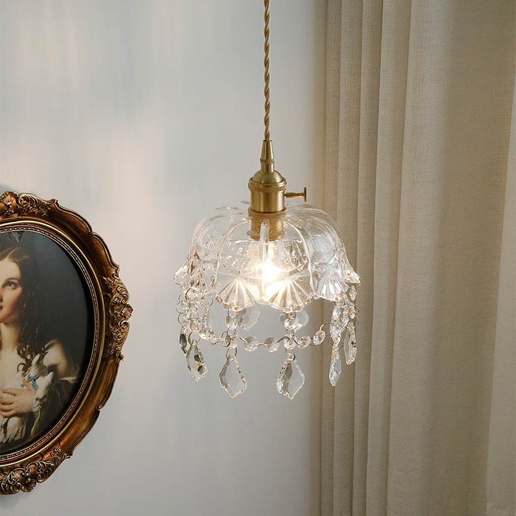 WINTHROP CRYSTAL DROPLET HANGING LANTERN