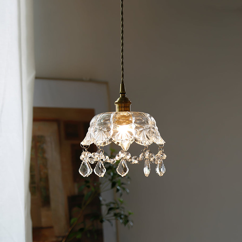 WINTHROP CRYSTAL DROPLET HANGING LANTERN