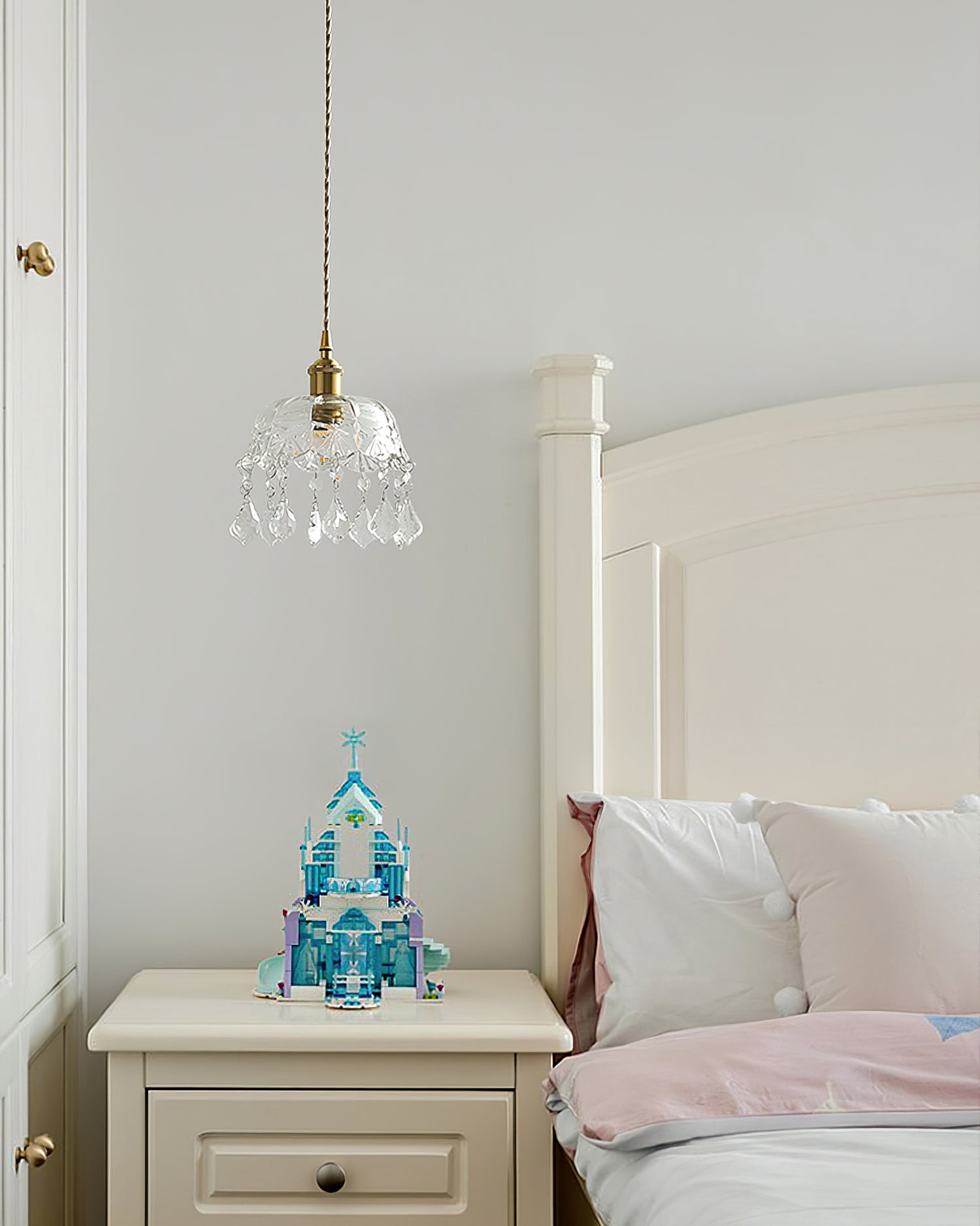 WINTHROP CRYSTAL DROPLET HANGING LANTERN