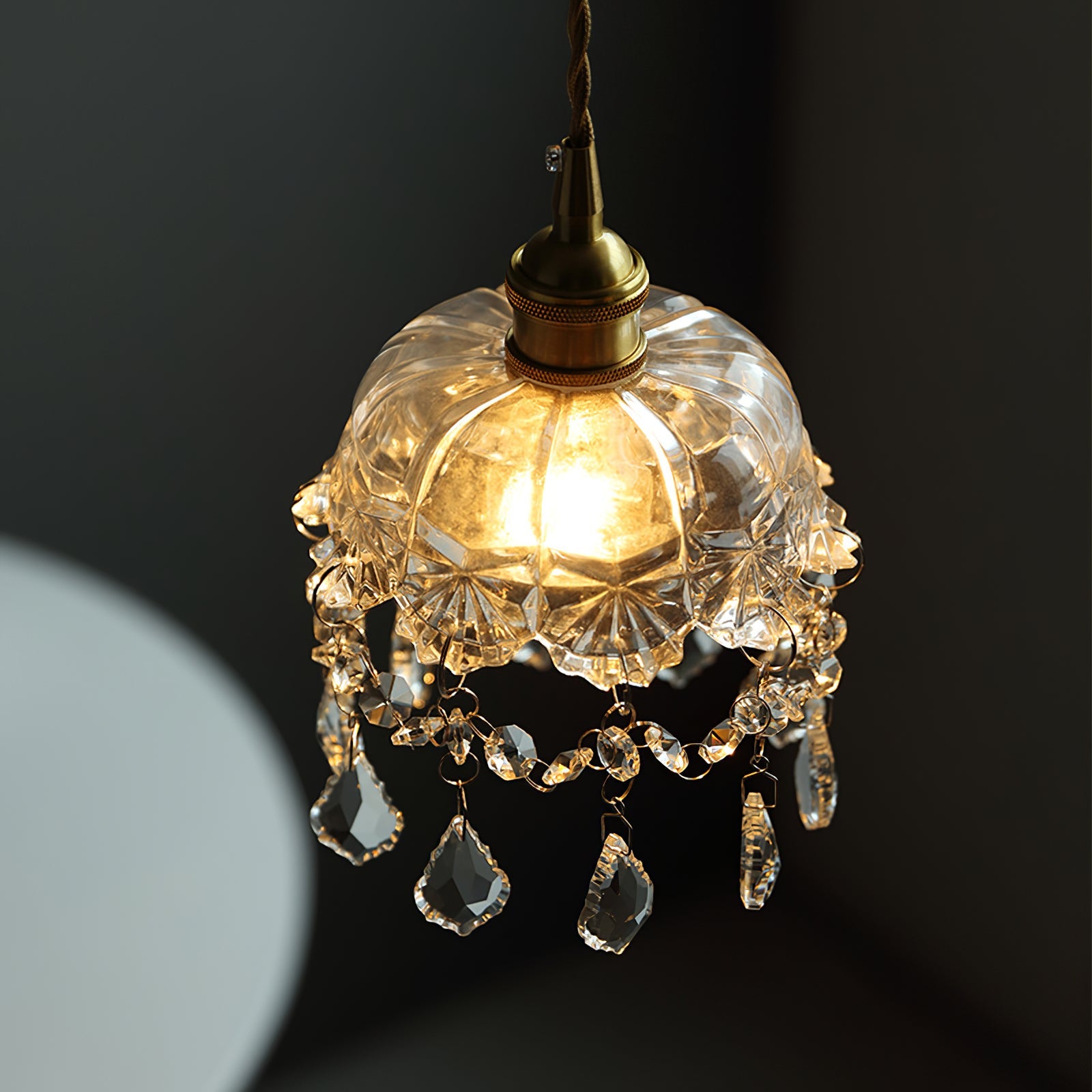 WINTHROP CRYSTAL DROPLET HANGING LANTERN