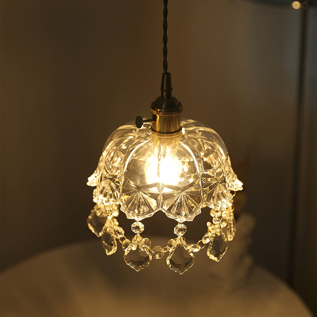 WINTHROP CRYSTAL DROPLET HANGING LANTERN