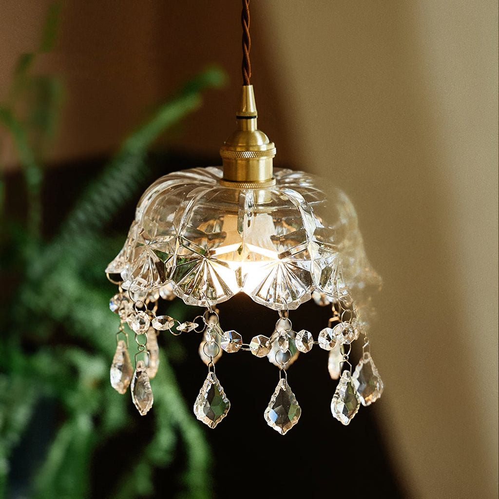 WINTHROP CRYSTAL DROPLET HANGING LANTERN
