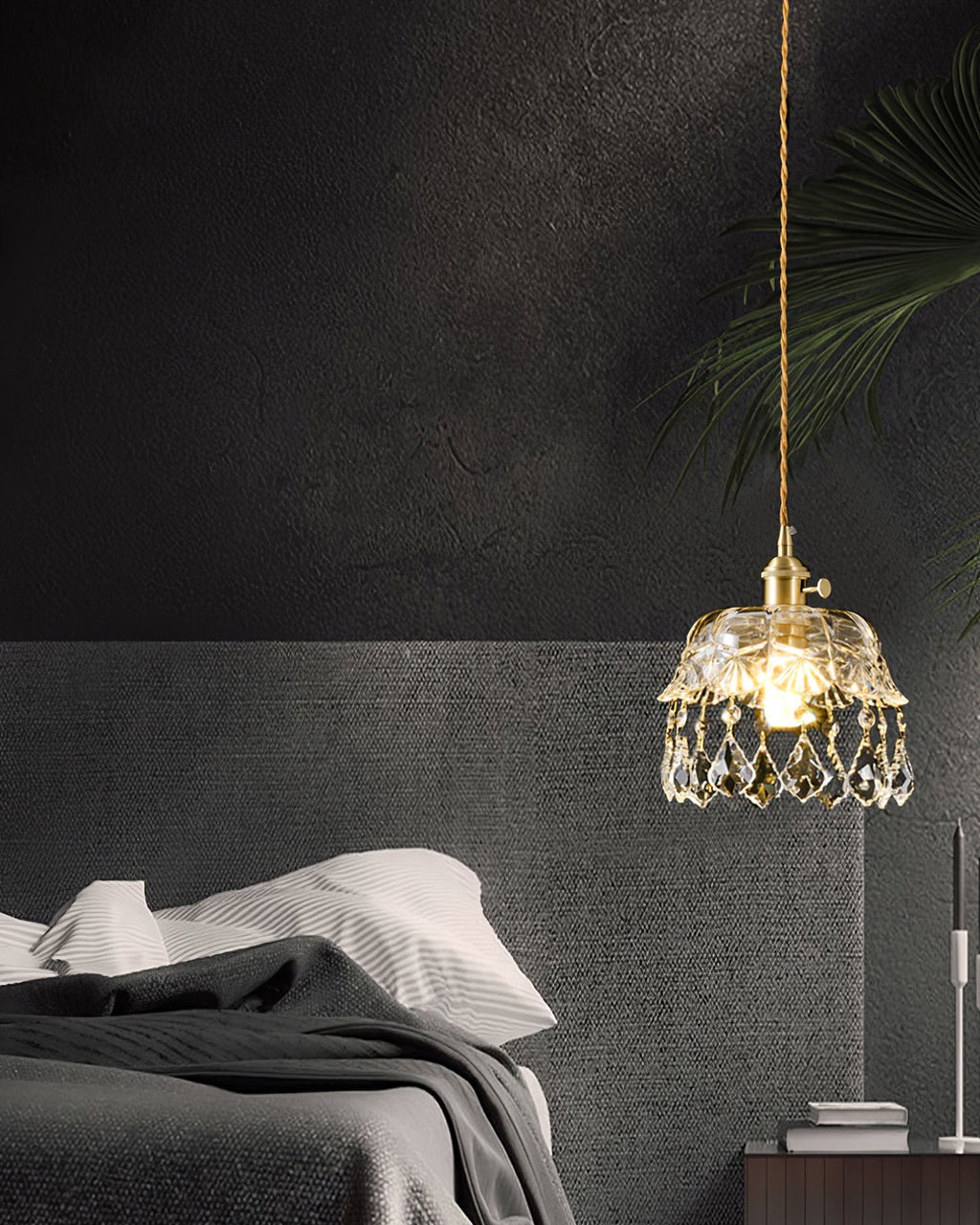 WINTHROP CRYSTAL DROPLET HANGING LANTERN