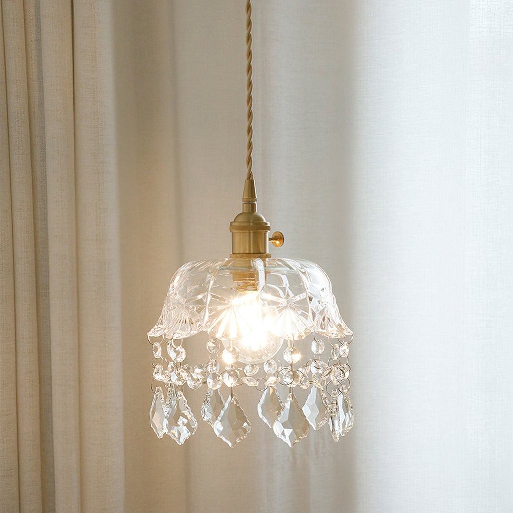 WINTHROP CRYSTAL DROPLET HANGING LANTERN