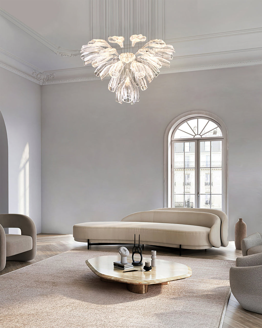 ISLA VITREOUS BLOOM CEILING LANTERN