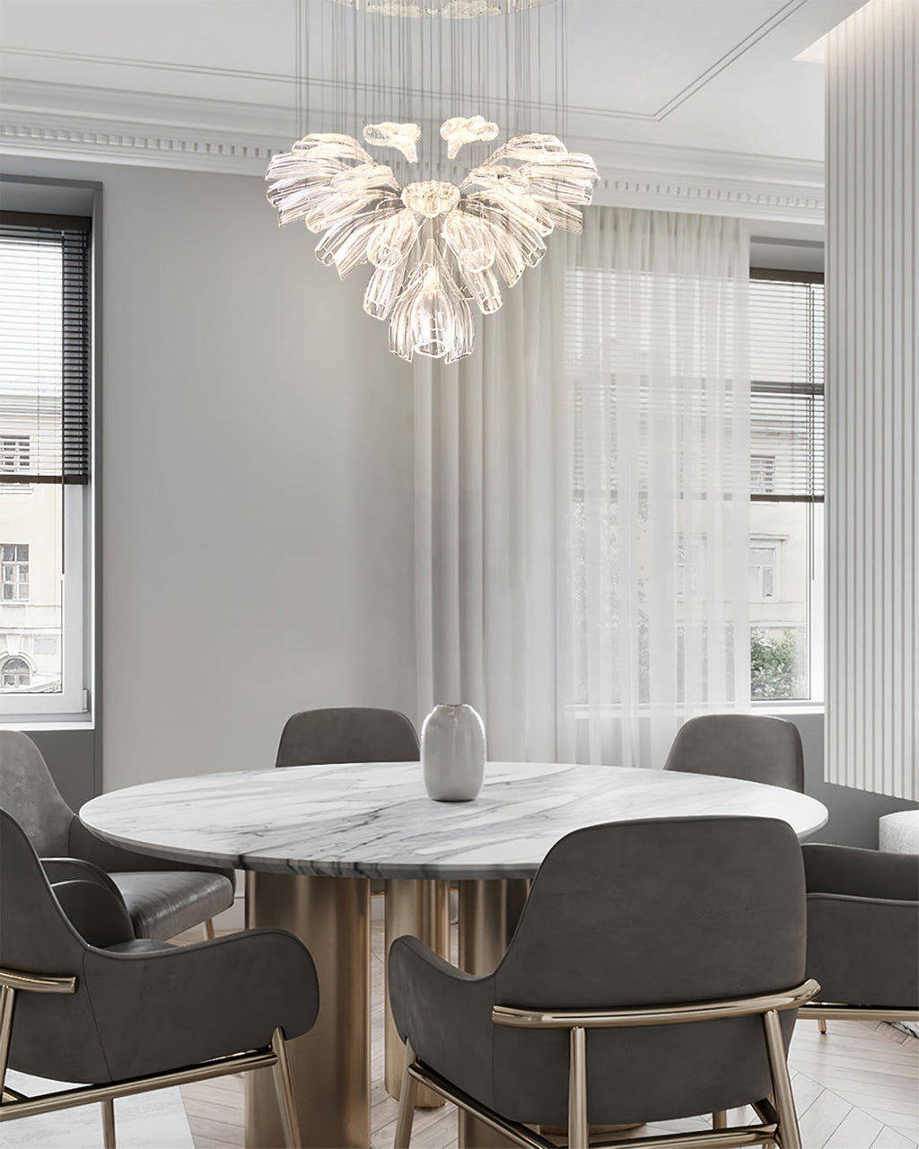 ISLA VITREOUS BLOOM CEILING LANTERN