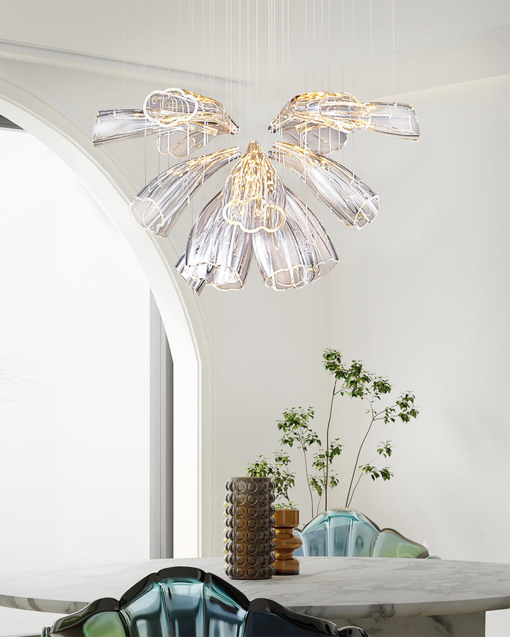 ISLA VITREOUS BLOOM CEILING LANTERN