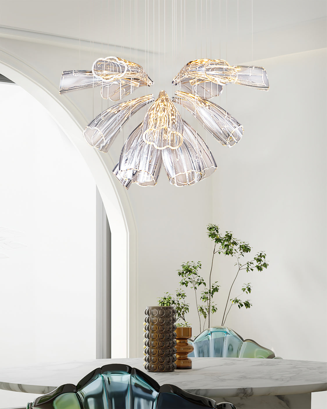 ISLA VITREOUS BLOOM CEILING LANTERN