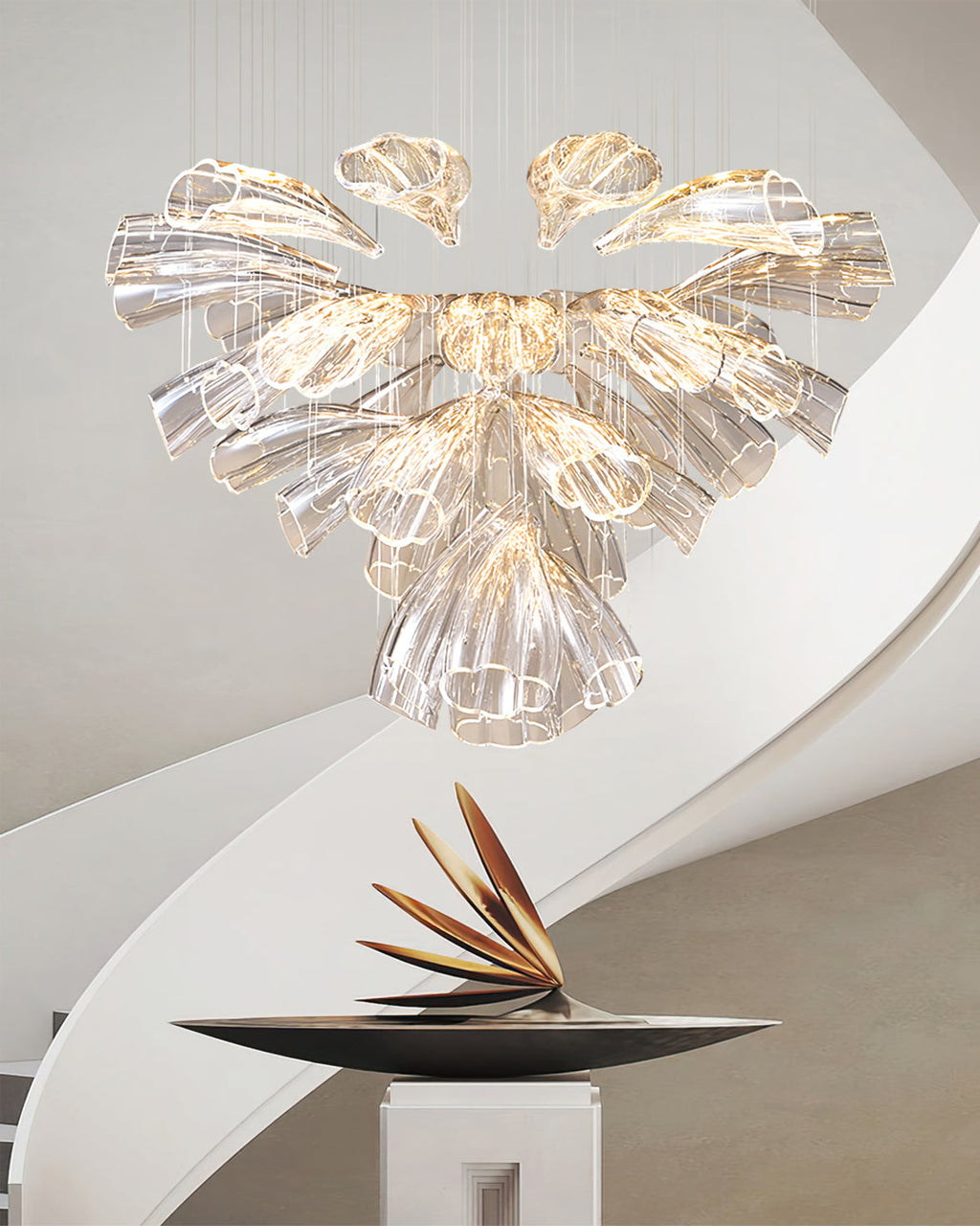 ISLA VITREOUS BLOOM CEILING LANTERN