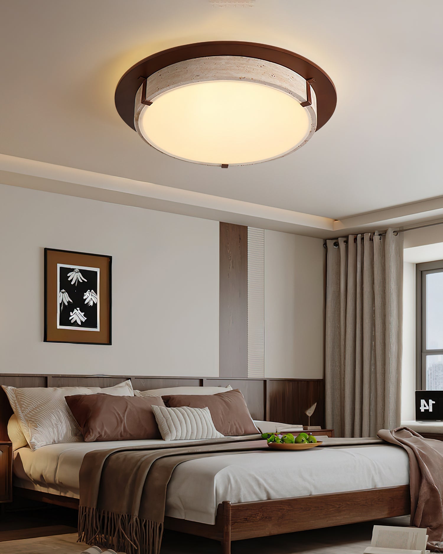 FENWICK RUSTIC WOODEN CEILING LANTERN