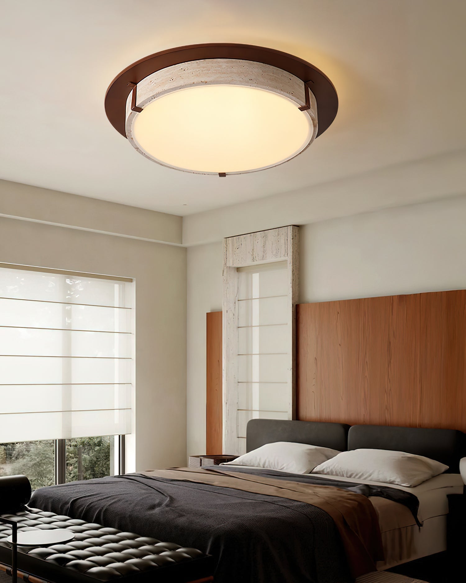 FENWICK RUSTIC WOODEN CEILING LANTERN