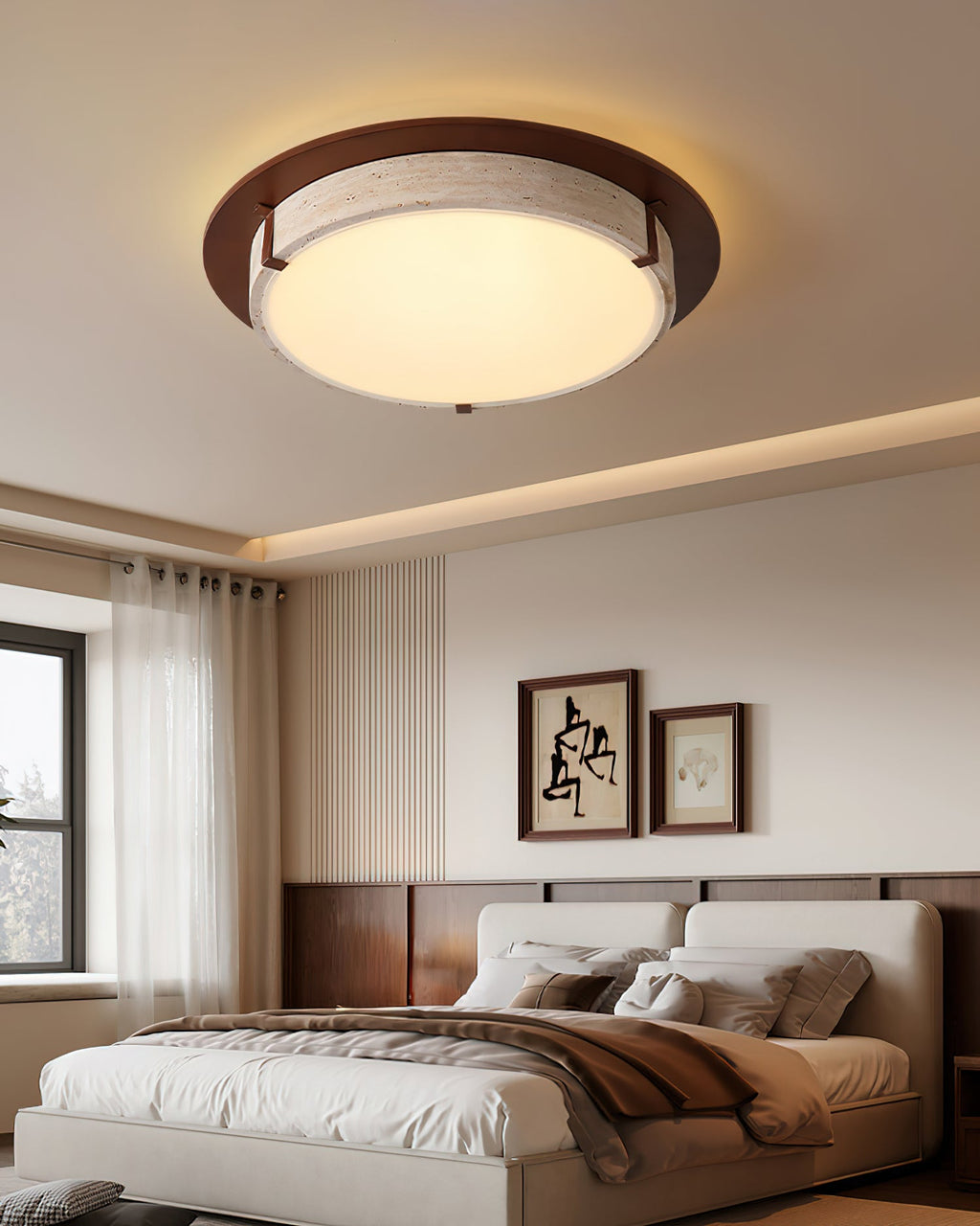 FENWICK RUSTIC WOODEN CEILING LANTERN