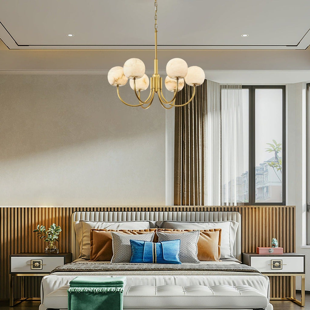 WINDSOR ALABASTER ORB LUMINAIRE