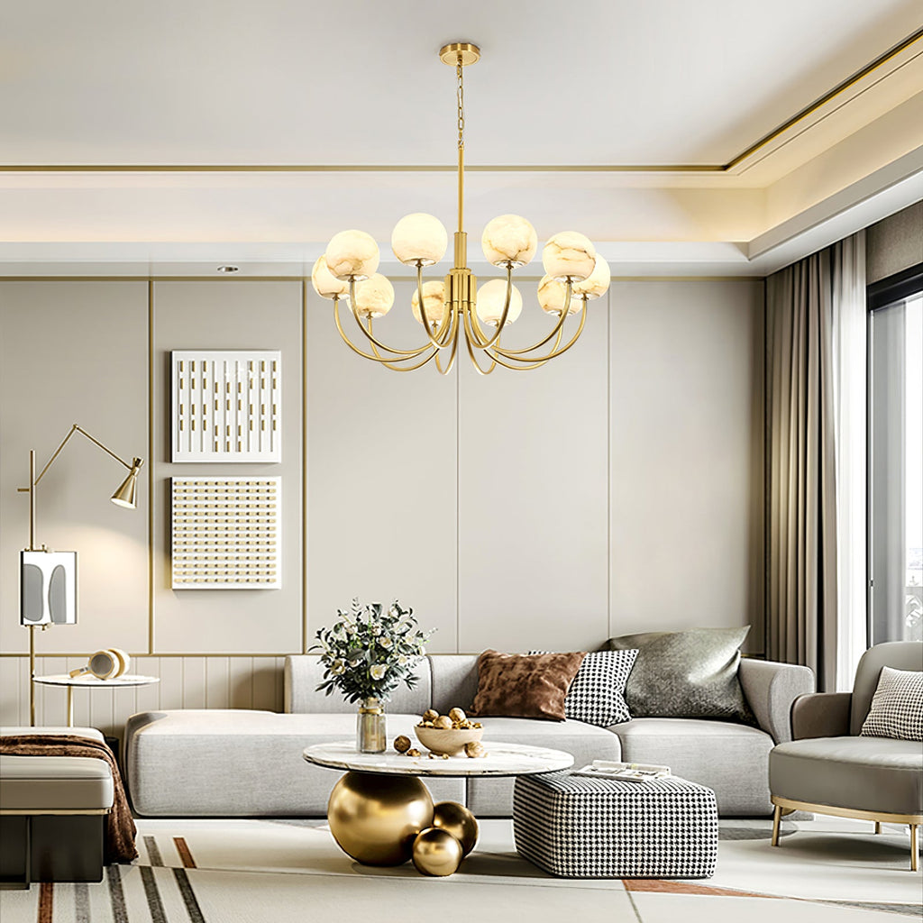 WINDSOR ALABASTER ORB LUMINAIRE