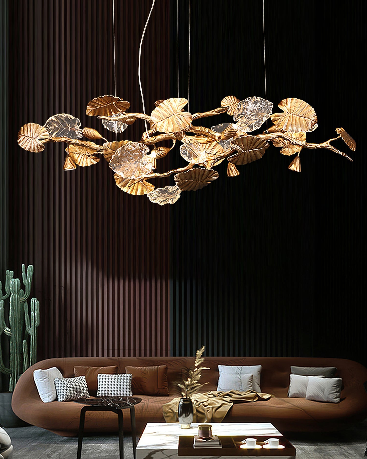FENWICK GILDING LEAF CEILING LANTERN