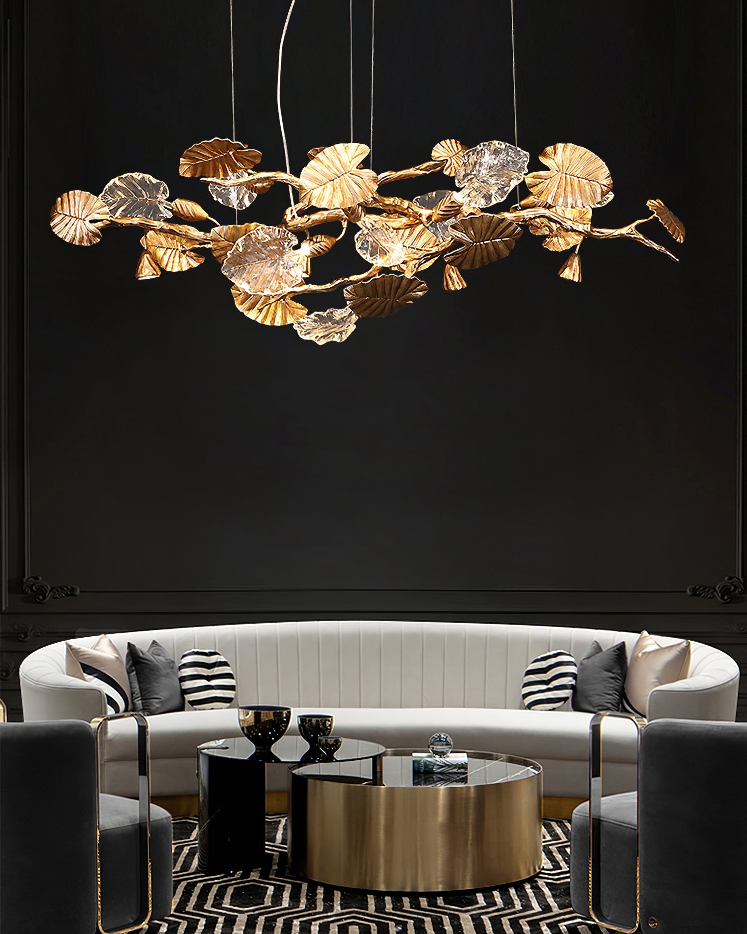 FENWICK GILDING LEAF CEILING LANTERN