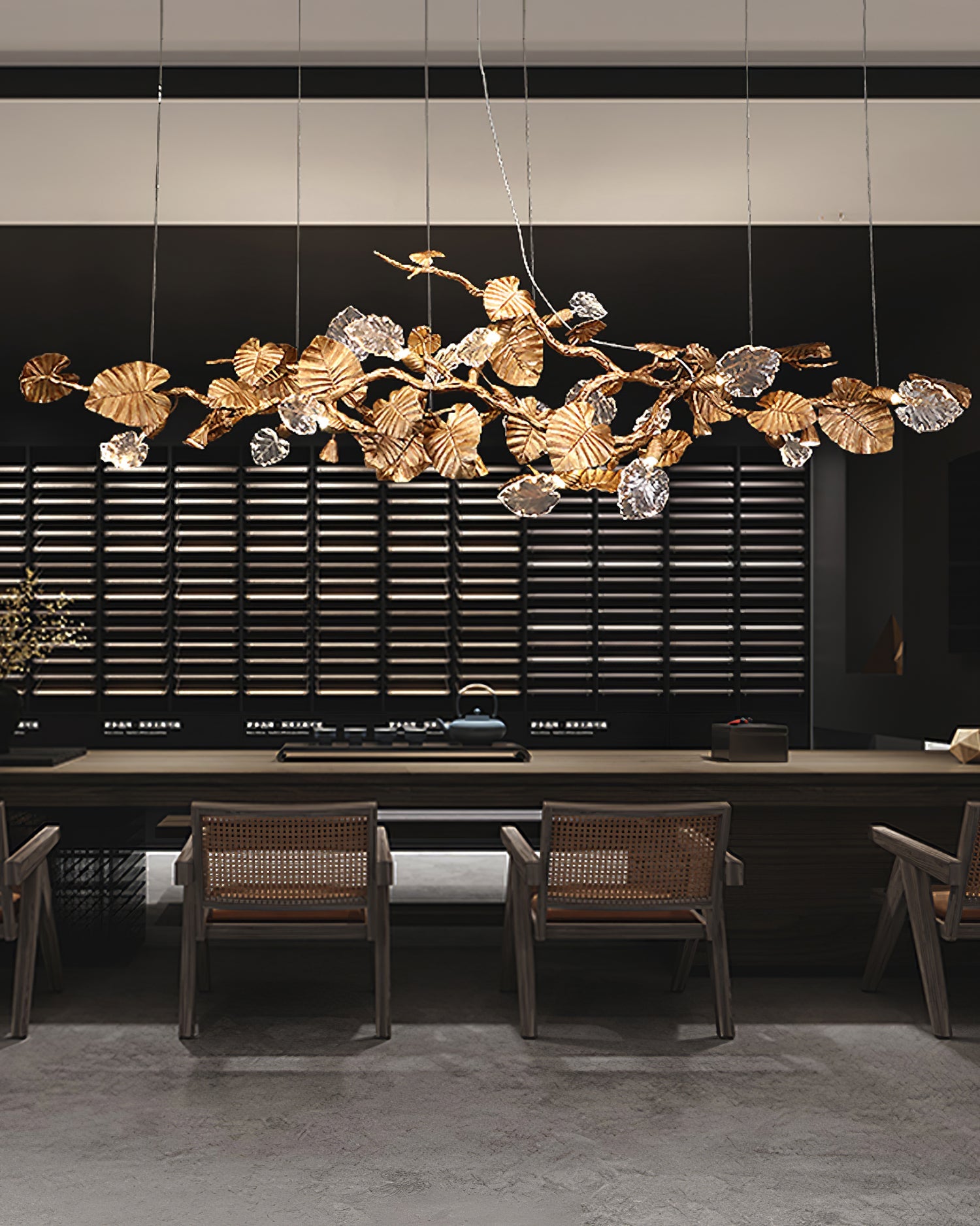 FENWICK GILDING LEAF CEILING LANTERN