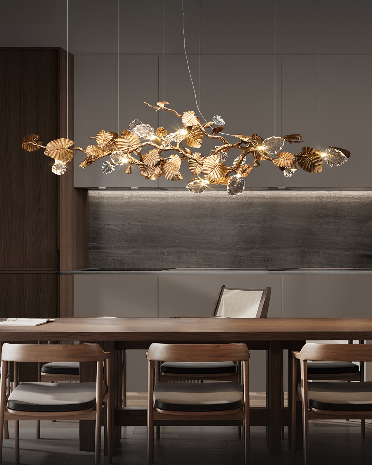 FENWICK GILDING LEAF CEILING LANTERN