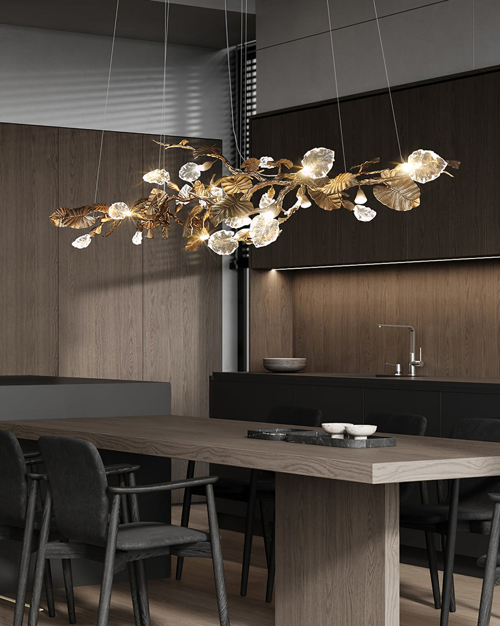 FENWICK GILDING LEAF CEILING LANTERN
