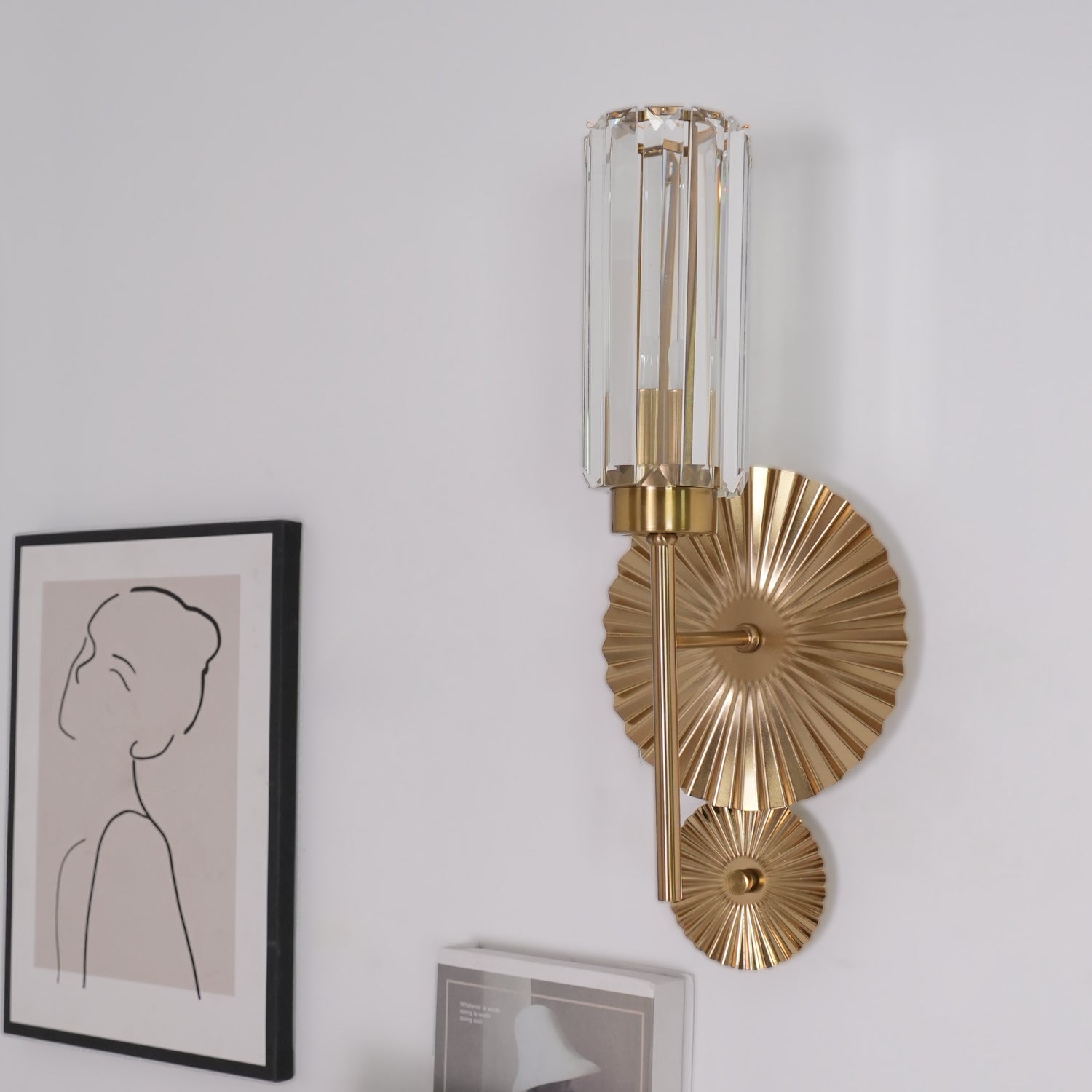 FENWICK VINTAGE BRASS WALL SCONCE