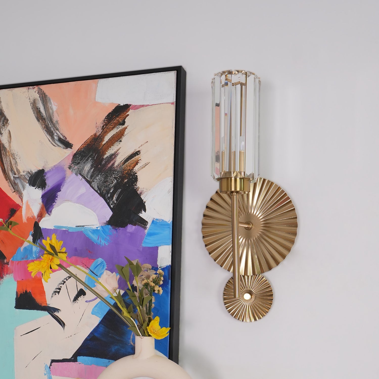 FENWICK VINTAGE BRASS WALL SCONCE